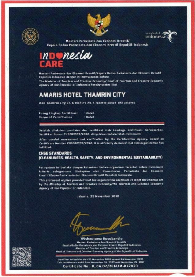 Amaris Hotel Thamrin City Jakarta Exterior photo